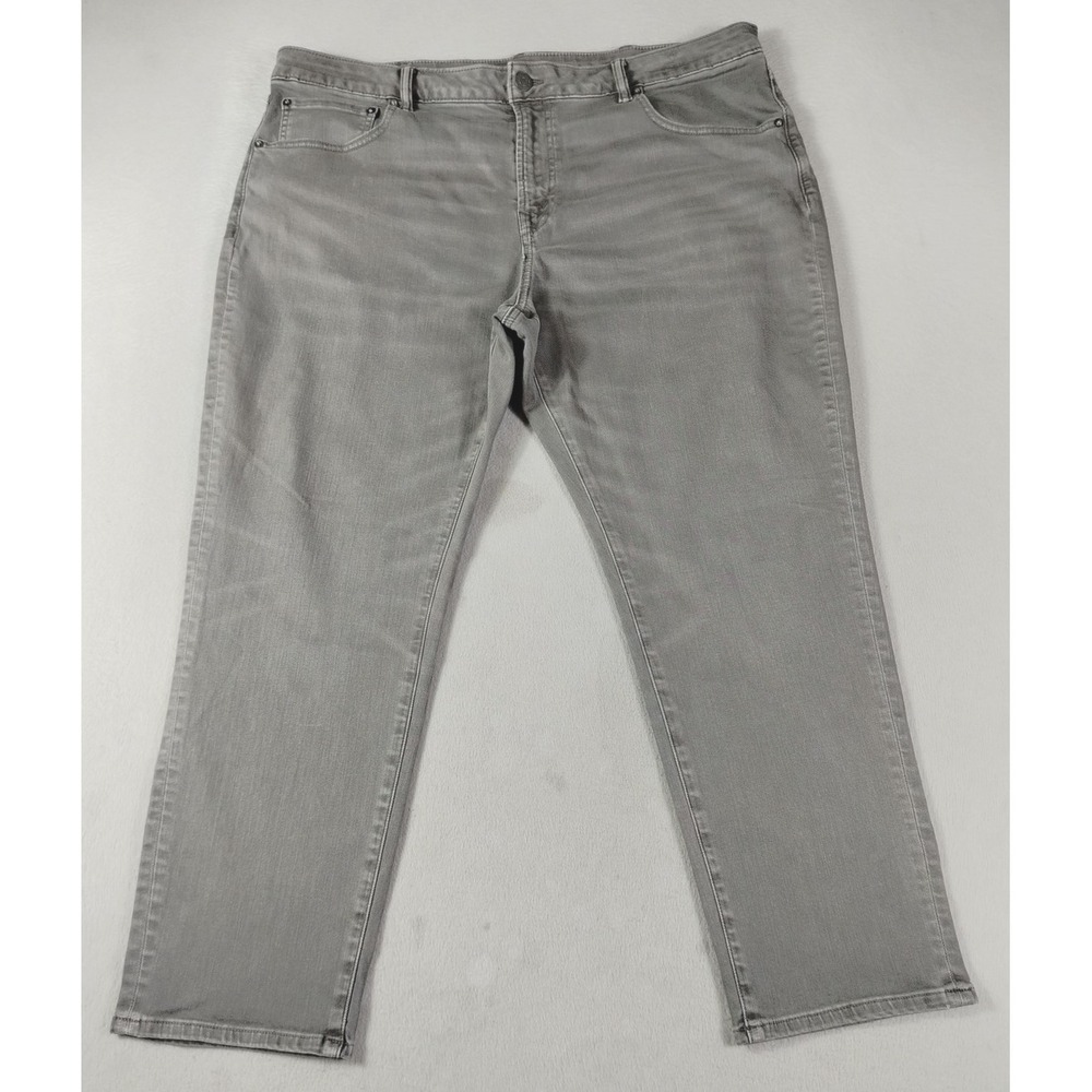American Eagle Airflex+ Jeans Mens 40 Light Gray Straight Stretch Denim Casual